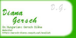 diana gersch business card